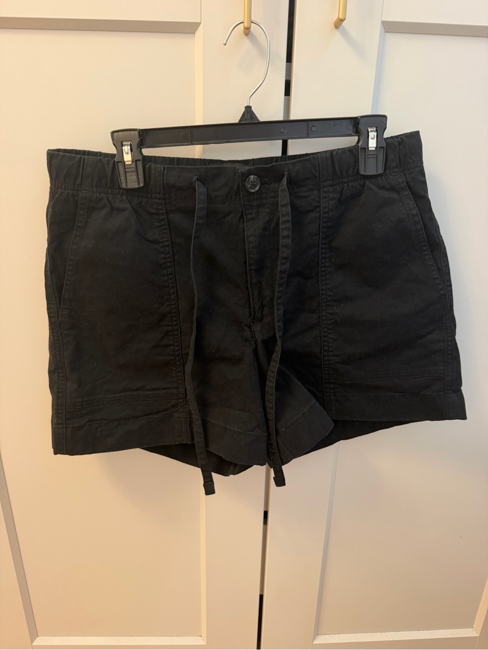 Women's Black Drawstring Casual Shorts